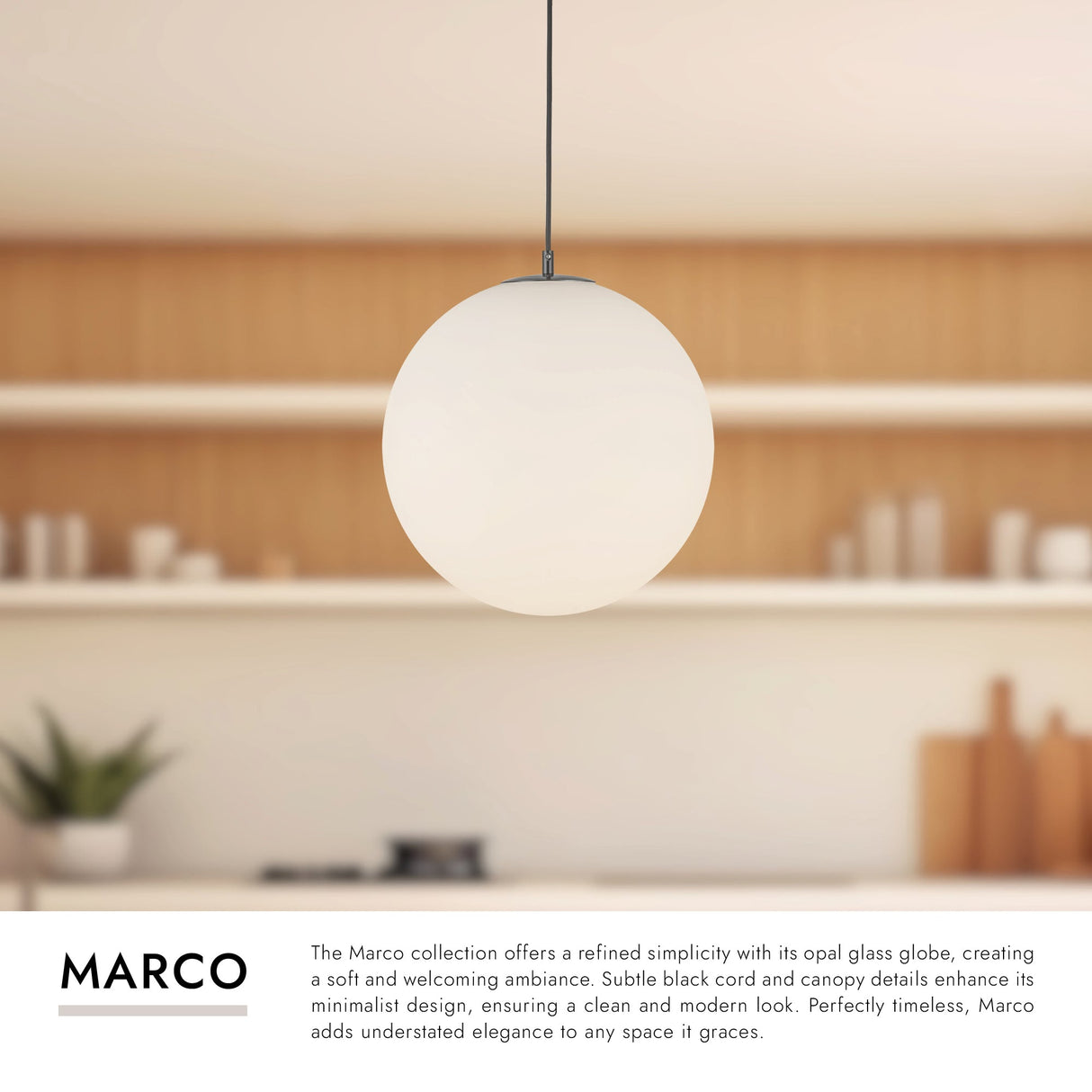 Kuzco Marco 16-in LED Pendant