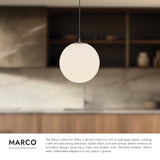 Kuzco Marco 12-in (196-in Wire) LED Pendant