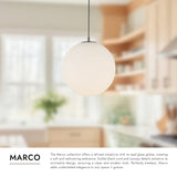 Kuzco Marco 16-in (196-in Wire) LED Pendant