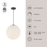 Kuzco Marco 16-in (196-in Wire) LED Pendant
