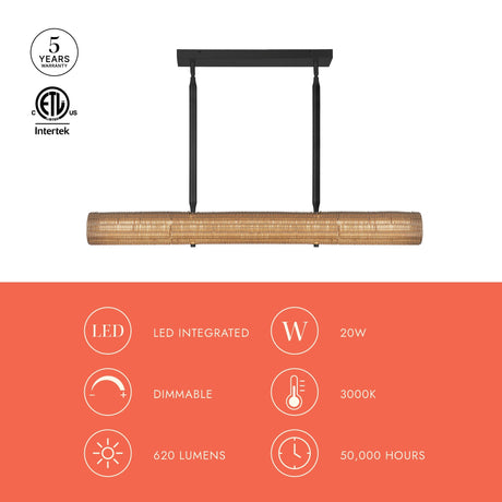 Alora Mood Maris 42-in Linear Pendant