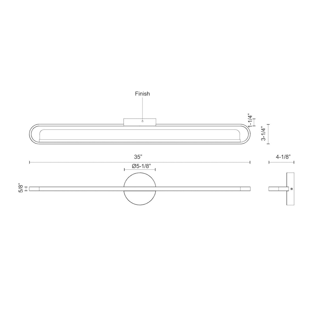 Kuzco Marlon 36-in Vanity Light