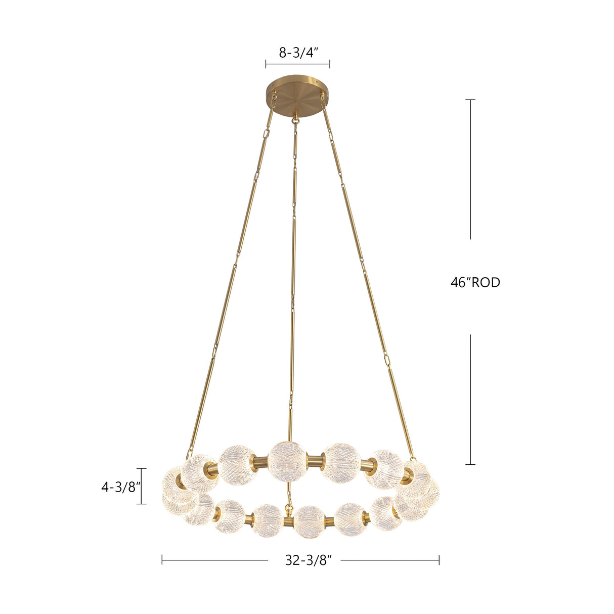 Alora Marni 32-in Chandelier
