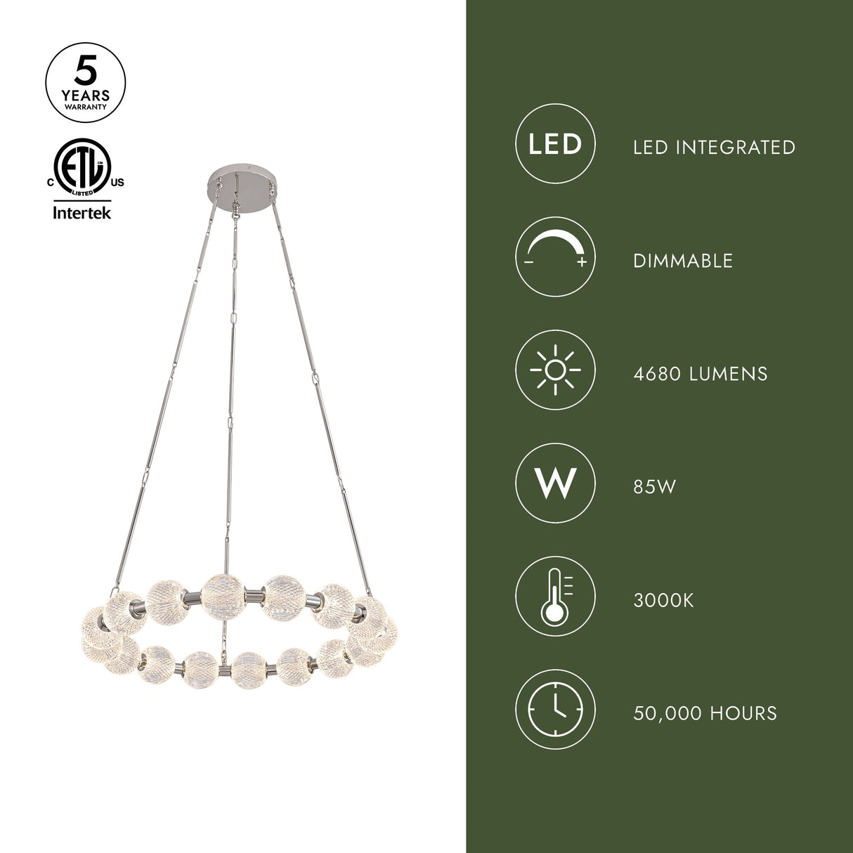 Alora Marni 32-in Chandelier