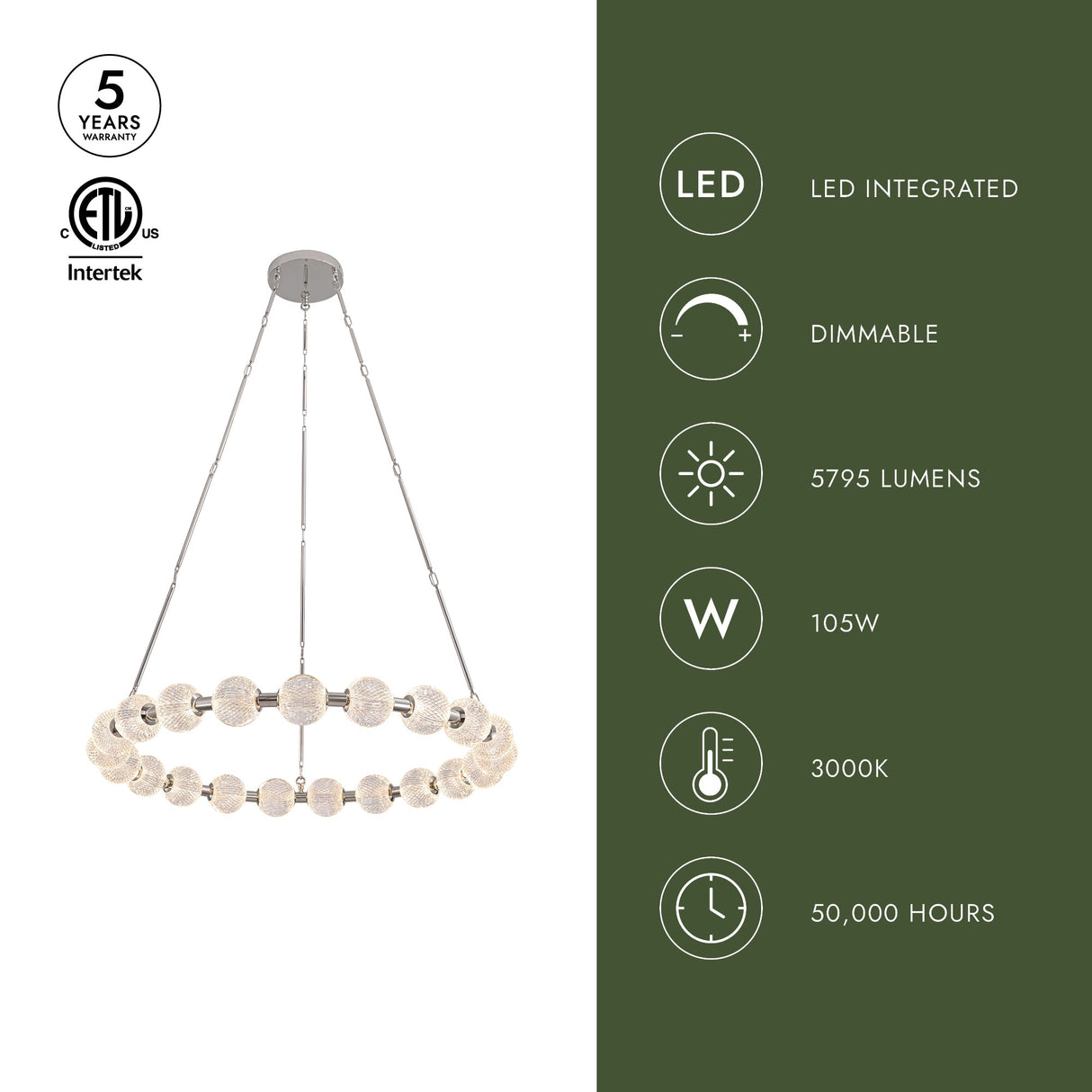 Alora Marni 41-in Chandelier