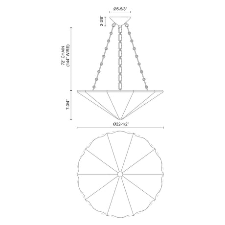 Alora Martine 23-in Chandelier