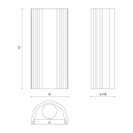 Alora Martine 6-in Wall/Vanity Light