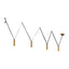 Kuzco Mason 4 Head Linear Pendant – Adjustable with Metal Strap Detail