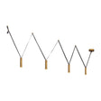 Kuzco Mason 4 Head Linear Pendant – Adjustable with Metal Strap Detail