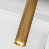 Kuzco Mason 4 Head Linear Pendant – Adjustable with Metal Strap Detail