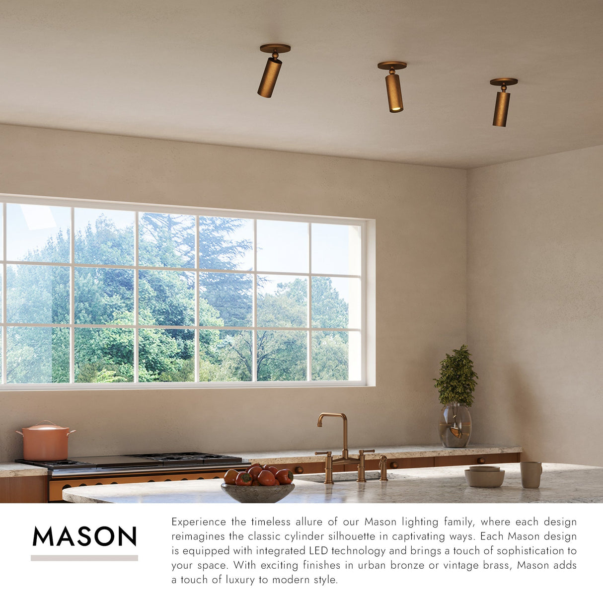 Kuzco Mason 7-in Semi-Flush Mount