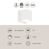 Kuzco Mavis 4-in Exterior Wall Sconce