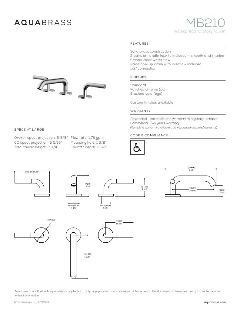 Widespread lavatory faucet