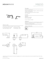 Widespread lavatory faucet