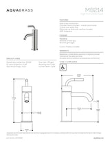 Single-hole lavatory faucet