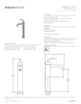 Tall single-hole lavatory faucet