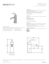 Single-hole bidet with swivel spray
