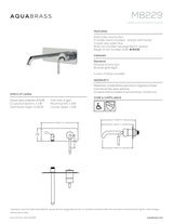 Wallmount lavatory faucet