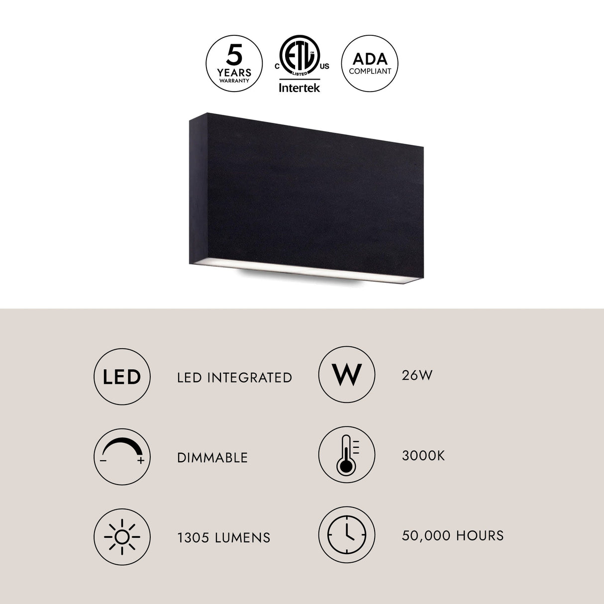 Kuzco Mica 10-in All-terior Up/Down Wall Light