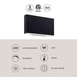 Kuzco Mica 10-in All-terior Up/Down Wall Light