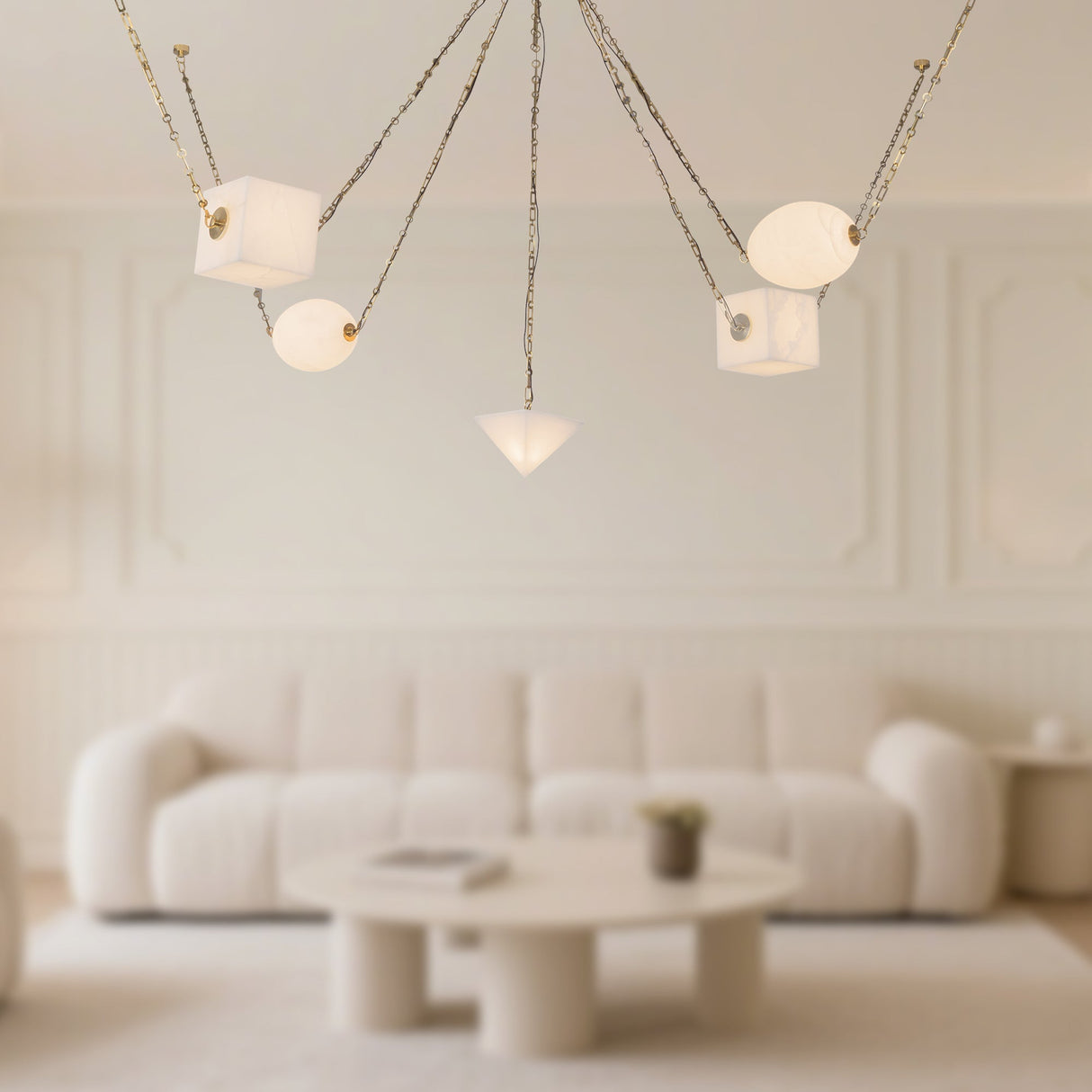 Alora Mineral 5-Head Chandelier
