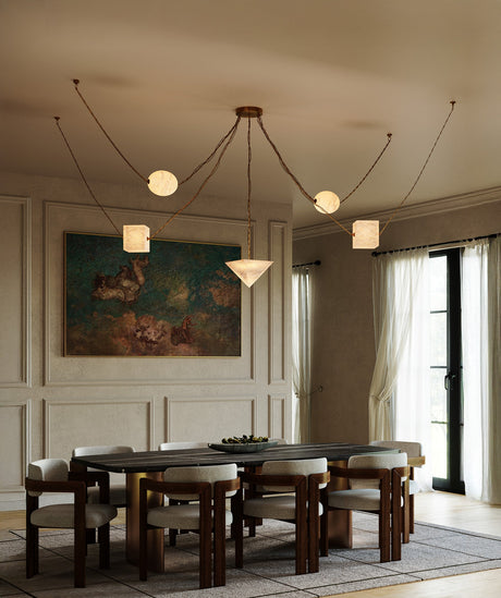 Alora Mineral 5-Head Chandelier