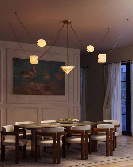 Alora Mineral 5-Head Chandelier