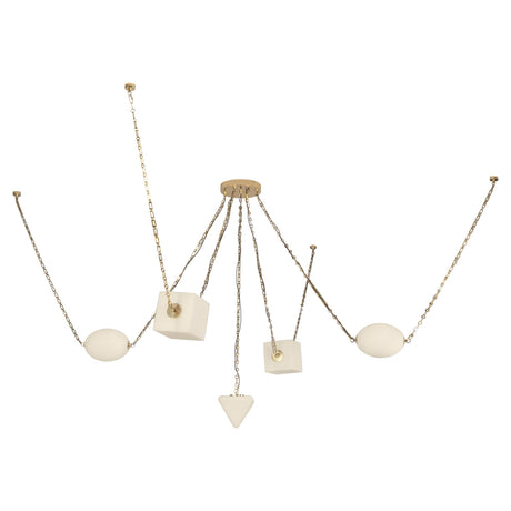 Alora Mineral 5-Head Chandelier