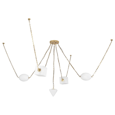 Alora Mineral 5-Head Chandelier
