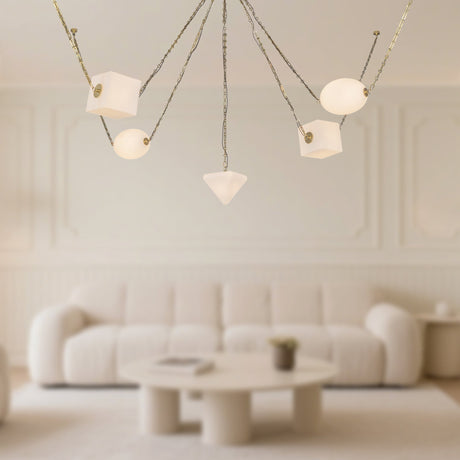 Alora Mineral 5-Head Chandelier