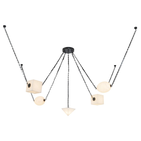 Alora Mineral 5-Head Chandelier