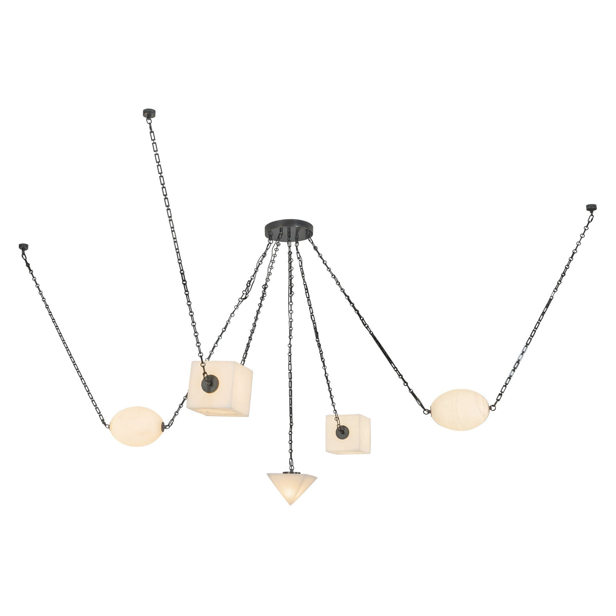 Alora Mineral 5-Head Chandelier