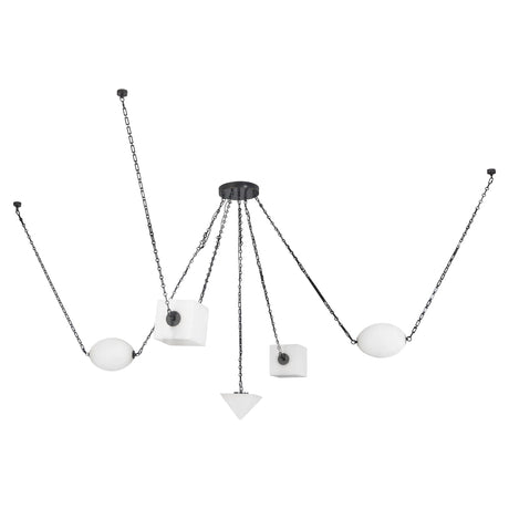 Alora Mineral 5-Head Chandelier