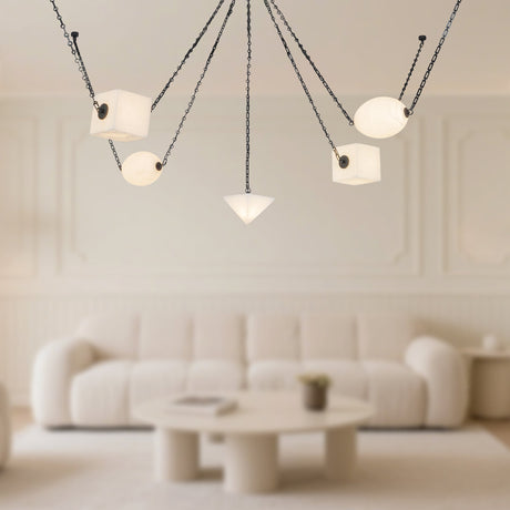 Alora Mineral 5-Head Chandelier