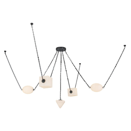 Alora Mineral 5-Head Chandelier