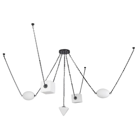 Alora Mineral 5-Head Chandelier