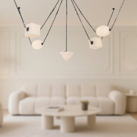 Alora Mineral 5-Head Chandelier