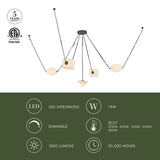 Alora Mineral 5-Head Chandelier