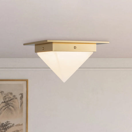 Alora Mineral 4-in (8-in Width) Flush Mount