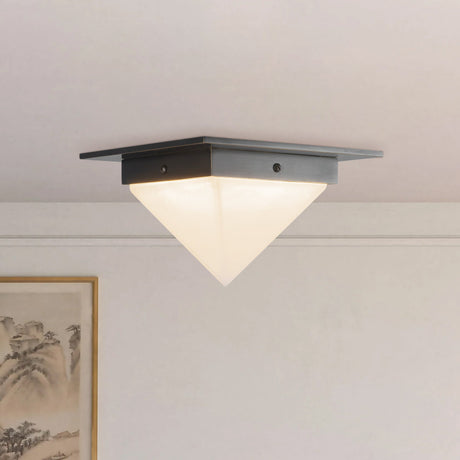 Alora Mineral 4-in (8-in Width) Flush Mount