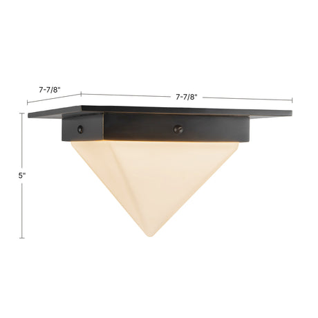Alora Mineral 4-in (8-in Width) Flush Mount
