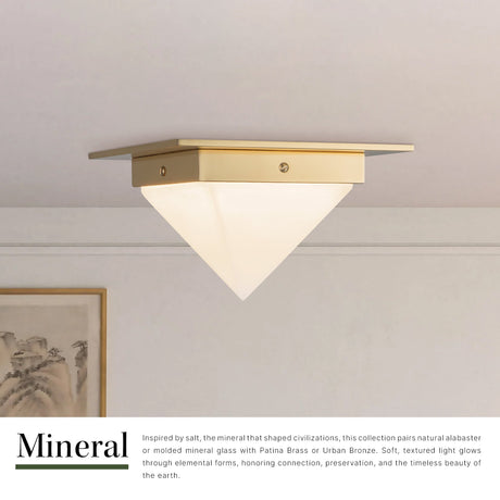 Alora Mineral 4-in (8-in Width) Flush Mount
