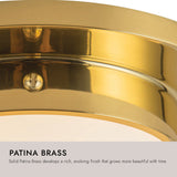 Alora Mineral 4-in (8-in Width) Flush Mount