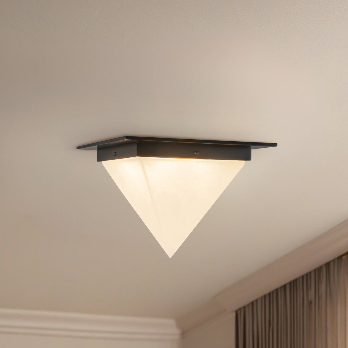 Alora Mineral 9-in (11-in Width) Flush Mount