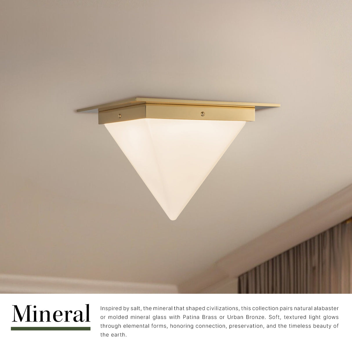 Alora Mineral 9-in (11-in Width) Flush Mount