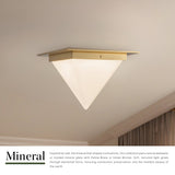 Alora Mineral 9-in (11-in Width) Flush Mount