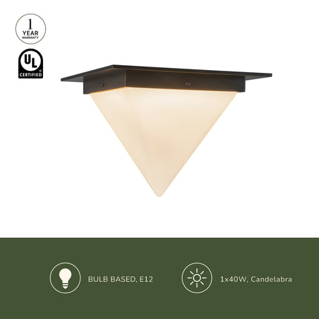 Alora Mineral 9-in (11-in Width) Flush Mount