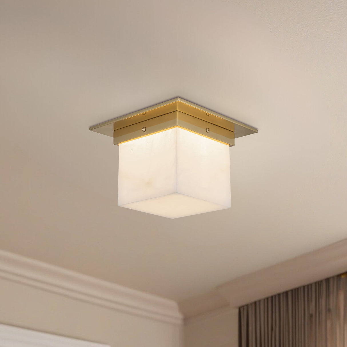 Alora Mineral 5-in (8-in Width) Flush Mount