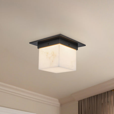 Alora Mineral 5-in (8-in Width) Flush Mount