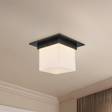 Alora Mineral 5-in (8-in Width) Flush Mount